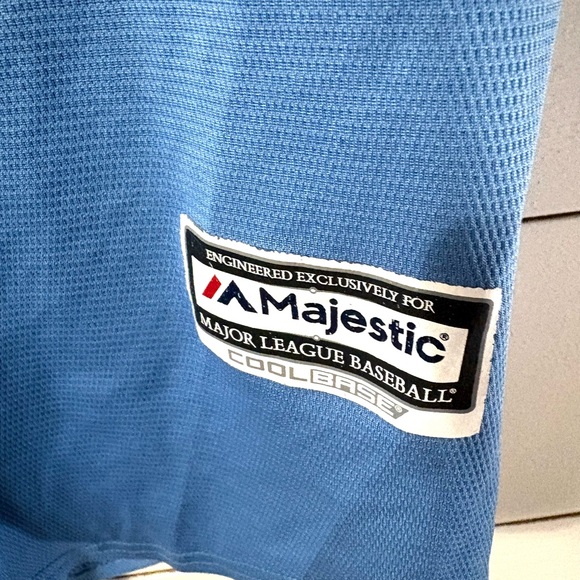 Majestic Kids Light Blue Royals Jersey - Picture 3 of 6